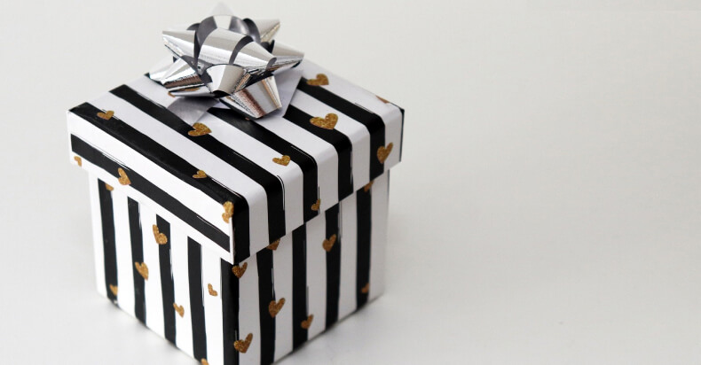 Dekorowanie prezentów - pudełko